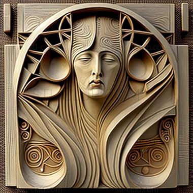 3D model Margaret Macdonald Mackintosh (STL)